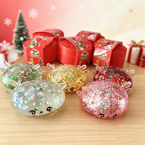 Juguete Antiestrés de Malta con Purpurina Misteriosa en Forma de Dumpling, 12 Unidades, Regalo Sorpresa de Navidad para Niños, Caja Ciega - Product Image 3