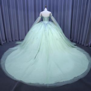 Abito da ballo in Tulle verde abito da sera moderno elegante Vestidos <span class=keywords><strong>per</strong></span> <span class=keywords><strong>festa</strong></span> <span class=keywords><strong>di</strong></span> compleanno Quinceanera - Product Image 3