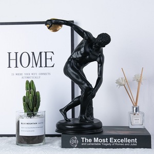 Custom <strong>Athlete</strong> Models Resin Sportman Statue Discus Thrower Sculpture Polyresin Athletic <strong>Figurines</strong> for Living Room Office Decor - Product Image 4