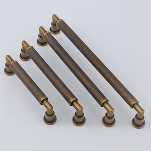 Yellow Bronze Knurled High-End Nordic Modern Minimalist Cabinet Door Drawer Light Luxury Zinc Alloy Long Handle Solid Brass Egg - Product Image 4