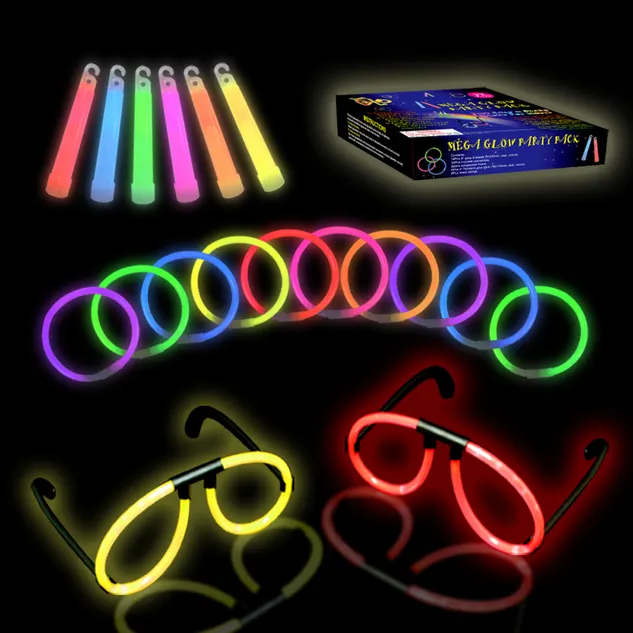 ミニブランドLED点滅グロースティックバルクパーティーカスタムネオンスティック卸売