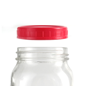 Tapas de tarros de plástico de colores, 70mm, 86mm, <span class=keywords><strong>boca</strong></span> Regular con anillos de silicona, tapas de almacenamiento de grado alimenticio para tarros de lata - Product Image 4