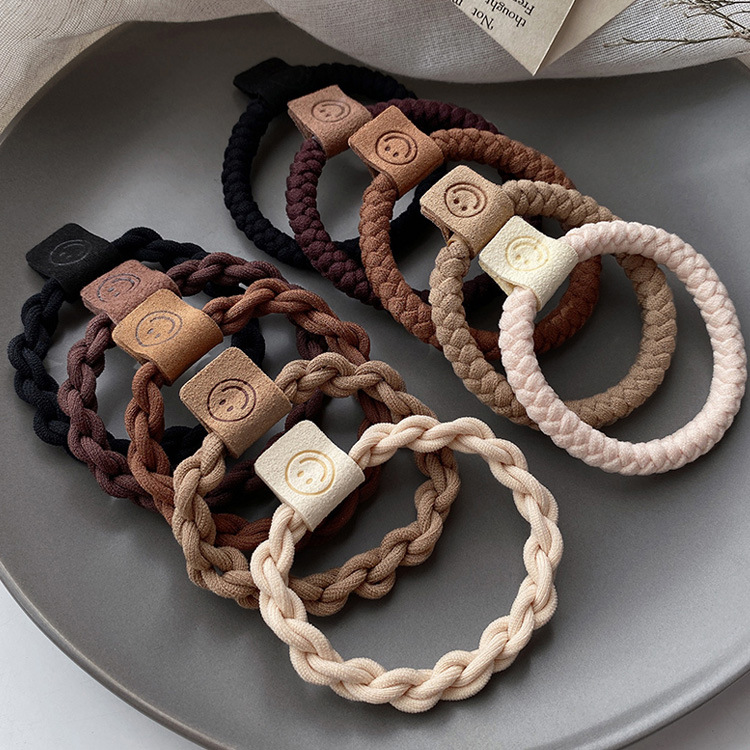 Новое поступление, модные корейские плетеные повязки на голову, повязки для волос, женские аксессуары для волос, вязаные эластичные резинки для волос