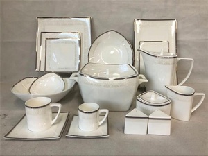 Набор керамической посуды высокого качества в египетском стиле, 66 шт. - Product Image 2