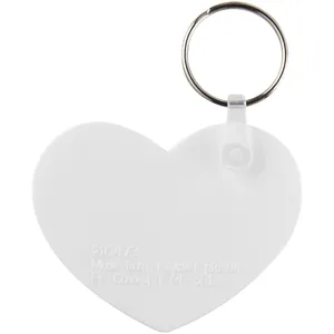Porte-clés en forme de cœur recyclé Tait, gadgets écologiques - Product Image 2