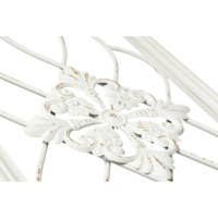 Rectangle maison décoration salon mur Sculpture fleurs ornements luxe blanc rustique bois métal mur Art suspendu décor