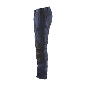 BLAKLADER - 149613308699C148 Pantalones de servicio elásticos con bolsillos para uñas Azul marino oscuro/Negro-PANTALONES DE TRABAJO EAN 7330509548257 - Product Image 5