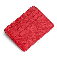 Dompet Kartu Sederhana dan Ringkas X49 dengan Logo Custom, Bahan Kulit PU, Dompet Kartu Identitas, Penutup Kartu Kredit Tipis