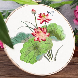 <span class=keywords><strong>Bordado</strong></span> costura flor DIY hecho a mano regalo creativo hacer Material <span class=keywords><strong>bordado</strong></span> Kits - Product Image 2