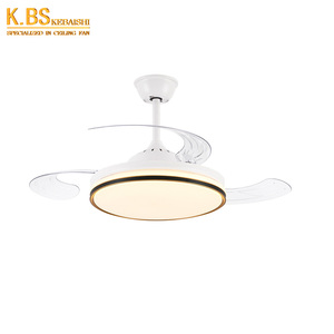 Ventiladores De Techo De <span class=keywords><strong>Aspas</strong></span> Plegables Ventilador De Techo Invisible Retráctil De 42 Pulgadas Para Niños Con Luz Para Habitación De Niños - Product Image 1