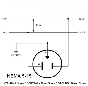 Nema 5-15P DIY Rewireable US USA spina di alimentazione con luce a LED cablaggio elettrico spina maschio - Product Image 6