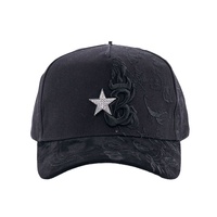 Casquettes Barbas Originales à 5 panneaux, modèle A-Frame, visière incurvée, en suède, personnalisables avec logo brodé