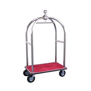सोने बिरसा वाहक गाड़ी होटल उपकरण लॉबी सामान ट्रॉली गाड़ी - Product Image 2