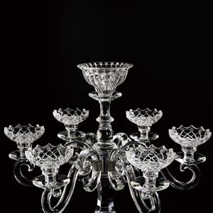 Candelabro de cristal de boda, botella de vidrio, portavelas de cristal, tubos de vidrio de acero inoxidable para candelabros - Product Image 1