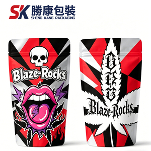 Sheng Kang <b>Packaging</b> Blaze-Rocks Stand Up Pouch Zipper Bag Digital Printed Resealable Food Grade BOPP Laminated - Product Image 1