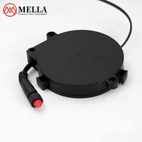 Enrouleur de câble électrique rétractable Mella SJTW IEC, enroulement automatique, 110V-250V, acier inoxydable et ABS, 0,75 m