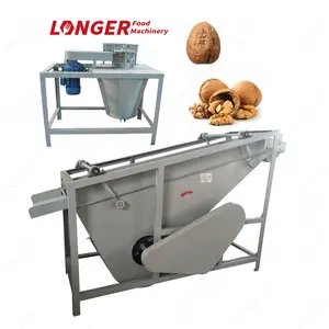 Professional Dry Walnut Cracking Machine and Kernel Shell Seperator/walnut shelling machine