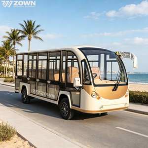 Autobús eléctrico cerrado de 14 asientos con batería de litio para recorridos turísticos en parques y complejos turísticos. - Product Image 1