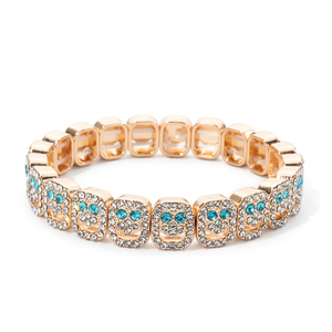 Nuevo Diseño, Brazalete Brillante con Incrustaciones de Diamantes, Color Dorado, Estilo Bohemio, Brazaletes de Esmalte Dorado para Mujer - Product Image 5