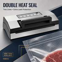 Scelleuse sous vide portable pour aliments domestiques avec tuyau externe, accessoire pour bocaux et récipients, mode marinade, distributeur de sacs sous vide, compact