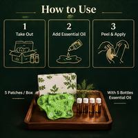 Patchs de Moxa à l'Armoise, Boîte de 5 Patchs, 5 Huiles Essentielles d'Armoise, Moxibustion à Base de Plantes, TCM, Vente en Gros OEM, Durée de Conservation de 2 Ans, Dix Herbes