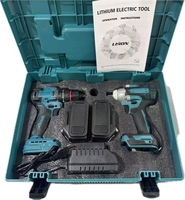 Kits de combinaison d'outils électriques à batterie au Lithium Durable pour moteur sans balais perceuse à percussion électrique ensemble d'outils électriques tournevis