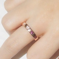 Délicat mode pur étoile coeur brillant Zircon fiançailles doigt laiton réservations fille fiançailles cadeau anneaux pour femmes bijoux