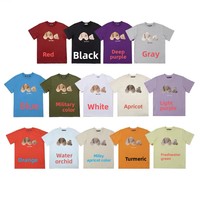 T-shirt unisexe à manches courtes coupe ample, motif Ours décapité classique, marque tendance transfrontalière PA Angel Europe-Amérique, pour couple