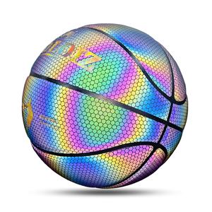 Nuovo Arrivo 2026: Pallone da <span class=keywords><strong>Basket</strong></span> Riflettente Luminoso al Buio, Olografico, in Pelle PU, Misura 7 - Product Image 5