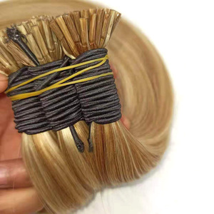 Bán buôn 100% Đôi Kéo Trung Quốc vô hình I và u tip Remy Trinh Nữ nhân phần mở rộng tóc trong tự nhiên sóng phong cách - Product Image 1