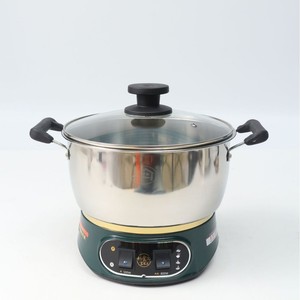 <b>Electric</b> <b>Steamer</b> 24 Cm Single Layer Thickened Stainless Steel With Tempered Glass Lid For Home Use - Product Image 4