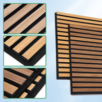 Panneaux muraux de studio d'enregistrement à domicile design moderne Diffuseur de son gratuit Ripad Panneaux acoustiques acoustiques insonorisés à lattes de bois