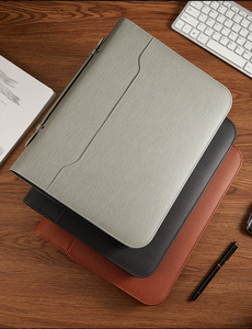 Diario de cuero PU <span class=keywords><strong>reciclado</strong></span>, cubierta de fibra de piña, planificador ecológico, almohadilla personalizada, carpeta de archivos Folio - Product Image 2