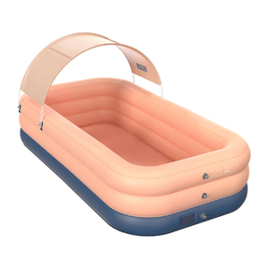 Piscina inflable personalizada <span class=keywords><strong>rectangular</strong></span> suave a precio bajo al por mayor con cubierta de tienda - Product Image 2