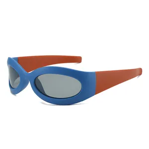 Sonnenbrille Sport Sonnenbrille Y2K Custom Oval Shades Personal isiert Außerhalb Fahren Moderne Sonnenbrille PC-Material