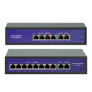 POE Switch 48V with 100Mbps Ports IEEE 802.3 af/at ethernet switch Suitable for POE IP camera