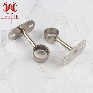Support de tringle de penderie 25 mm en acier inoxydable rond, support d'extrémité de tringle de placard, doré - Product Image 6