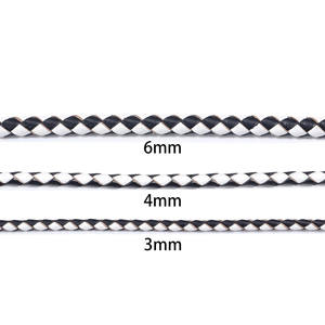 Wholesale Vintage Retro Round <b>Cord</b> 3mm 4mm 5mm 6mm 8mm Genuine Braided Leather <b>Cord</b> for Making Jewelry - Product Image 3
