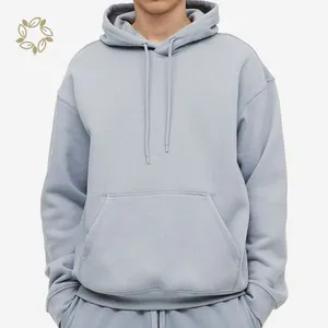 Hữu cơ cotton hoodie với túi mềm người đàn ông trùm đầu Áo nỉ màu rắn người đàn ông của thể thao Hoodies