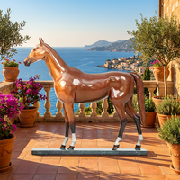 Sculpture équine en bronze sur mesure - Proportions délicates, entièrement adaptée à vos spécifications, sculpture en bronze