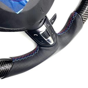 <span class=keywords><strong>Volante</strong></span> de Fibra de Carbono Premium para Serie 1 2 3 4 5 X1 X3 X5 X6 Chasis F M3 M6 con Textura Personalizada - Product Image 4