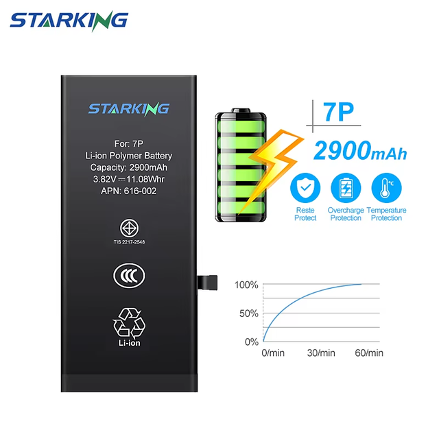 Replacement for 6-13X/XS/XR/XS MAX Smartphone Battery Li-ion Polymer 1440mAh-4850mAh Factory-Recommended in Stock
