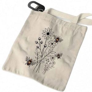 Hua Cheng Casual Canvas Customized Closure & Lining Handvintage <b>Tote</b> <b>Bag</b> Best Gift for Friends Reusuable Fashion Handbag - Product Image 1