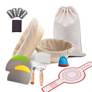 <b>Bread</b> Proofing Kit Dough Scraper <b>Bread</b> Board and Blade Yeast <b>Basket</b> with Food Thermometer - Product Image 5