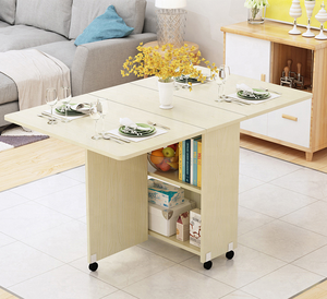 Bàn Ăn Nhà Bếp Xếp Gọn Bằng Gỗ Nhỏ Gọn - Product Image 3