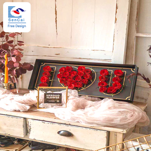 Oem/ODM Luxury Floral logo in nghệ thuật hộp giấy cho hoa và tình yêu lớp phủ UV cho cao cấp trình bày - Product Image 5