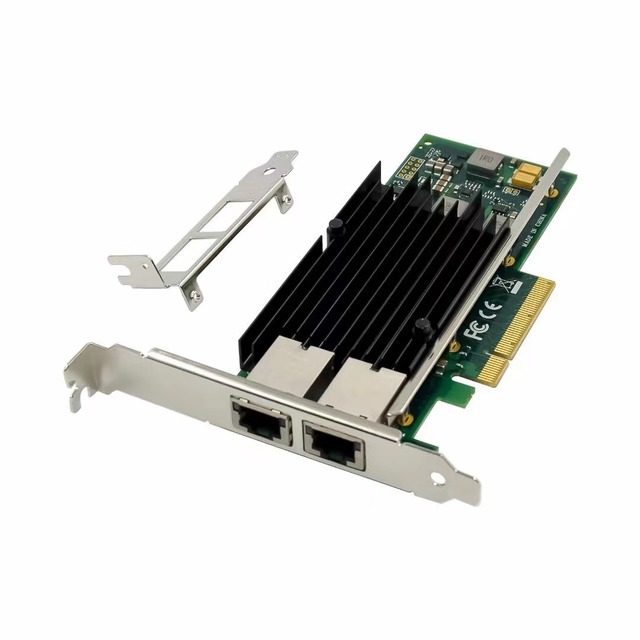 EDUP 10Gb Gigabit Ethernet PCI-E Network Controller Card PCIe X8 Intel X540 Dual-RJ45 10G Server Converged NIC