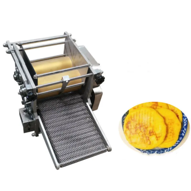 Neues Design Elektrische automatische Tortilla-Maschine Linie Mehl Mais Tortilla Chapati Press Brot maschine