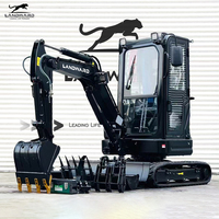 Free Shipping 2.5 Ton Excavators EPA Kubota Engine Digger Home Mini Excavators 1ton 2tons Landward Small Excavator for Sale