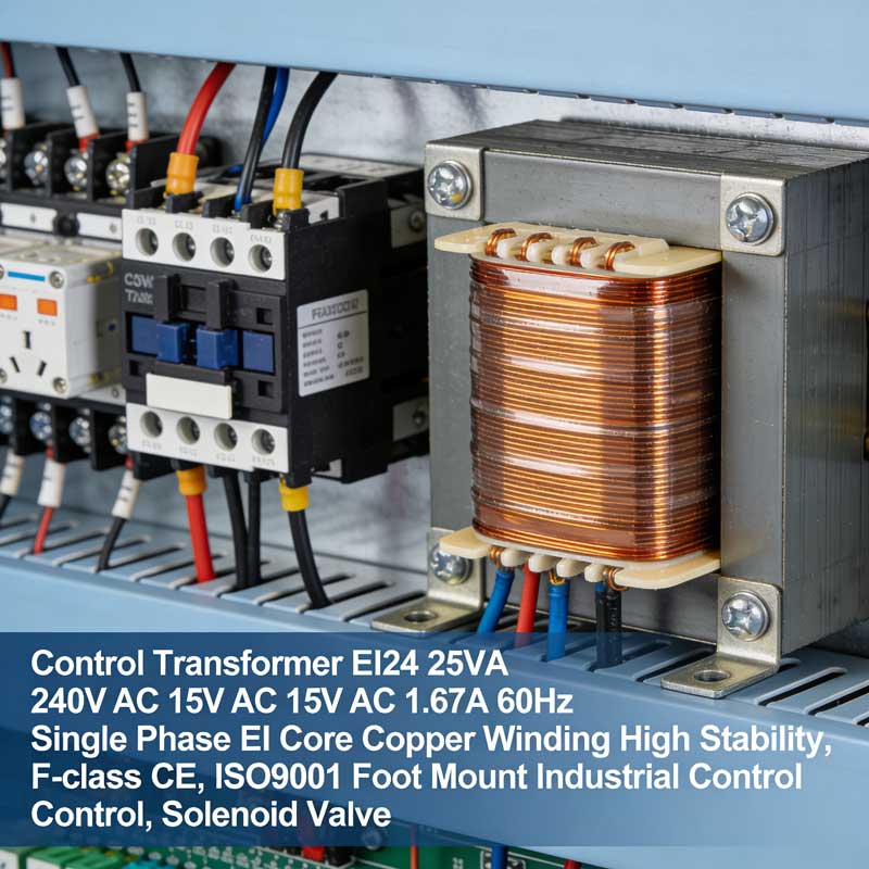 Transformateur de commande El24 25VA 240V 15V 60Hz Monophasé